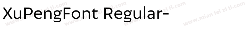 XuPengFont Regular字体转换